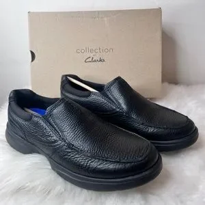 Clarks Bradley Free Black Tumbled Leather Black Size 8.5 W Clarks Men main image 4